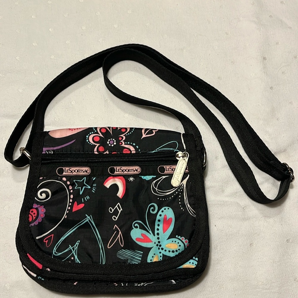 LeSportsac mini hobo crossbody bag / purse - Love is in the Air